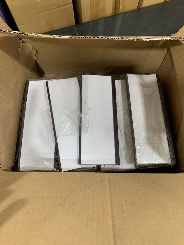 Photo 1 of 100 Pieces Magnetic Label Holders with Magnets Magnetic Data Card Holders with Clear Plastic Protectors for Metal Shelf, Whiteboard (3 x 8 Inch)