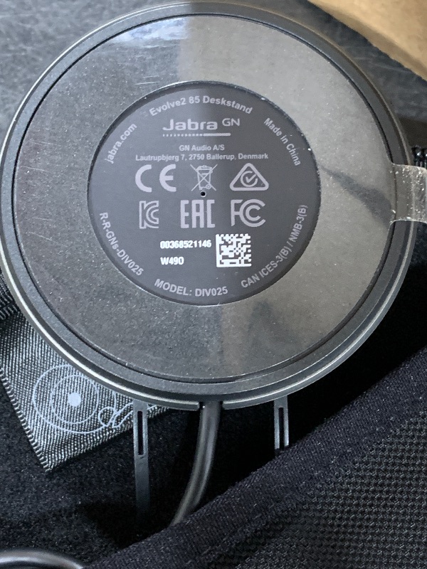 Photo 1 of Jabra Evolve2 85 Wireless PC Headset – Noise Cancelling MS Certified Stereo Headphones with Long-Lasting Battery – USB-A Dongle, Charging Stand – Black