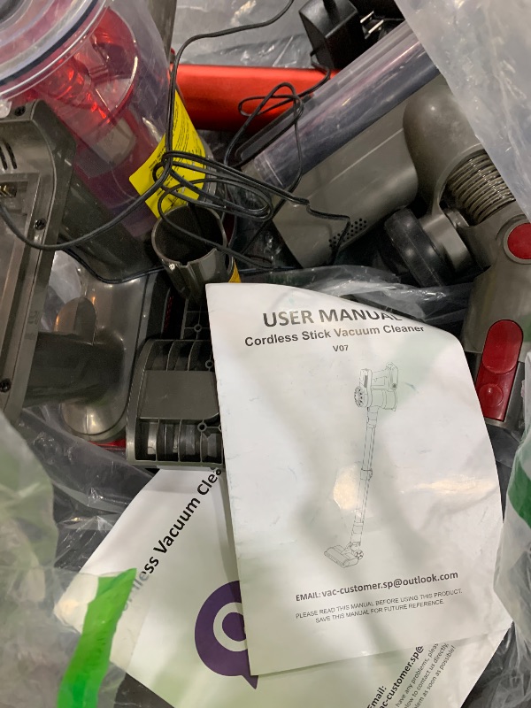 Photo 1 of *Cordless Vacuum Cleaner, 45Kpa Vacuum Cleaner for Home, 45Mins Stick Vacuums with Battery Display, Anti-Tangle &Wall Mount Charging, 8 in 1 Lightweight Vacuum for Hard floor Carpets Pet Hair, Y501
