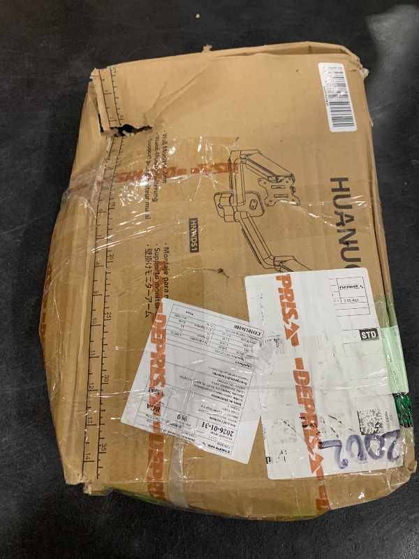 Photo 1 of HUANUO Gaming Dual Monitor Wall Mount for 17-32 Inch Computer Screen Mount (4.4-17.6lbs Per Arm) - VESA 75x75/100x100 Height Adjustable Stand for Dual Monitors - Home Office Desk Setup