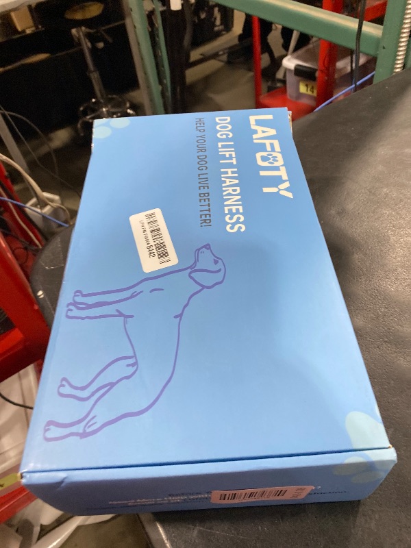 Photo 1 of Lafoty Dog Lift Harness for Large Male Dogs, 2-in-1, Back Leg Support & Mobility Assistance for Senior Dogs, Post-Surgery Recovery Sling(Black, Large)