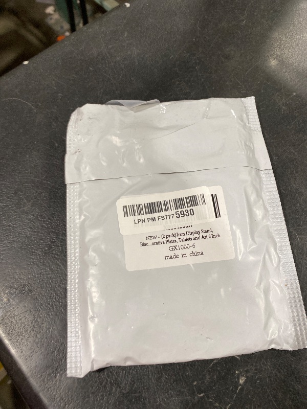 Photo 1 of (2 pack)Iron Display Stand, Black Iron Easel Plate Display Photo Holder Stand, Displays Picture Frames, Cookbooks, Decorative Plates, Tablets and Art 6 Inch