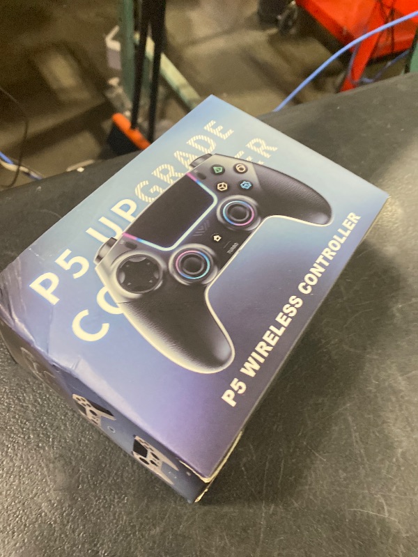 Photo 1 of SFGSUP Wireless Controller for PS5/PC/MAC/iOS/Android/Steam Deck, With Hall Effect Joystick&Trigger/8 RGB Lighting/Turbo/Dual Vibration/Programmable/Headset Jack/Touchpad/1500 mAh Battery, White&Black