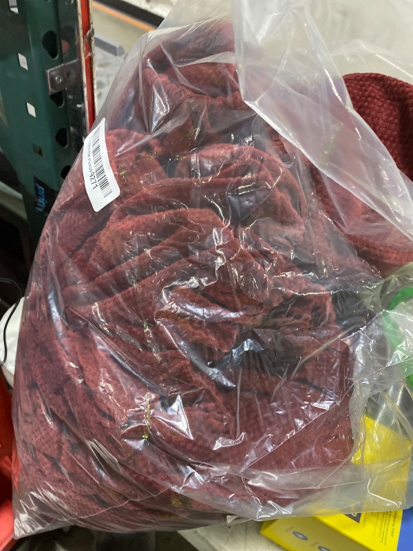 Photo 1 of SureFit Stretch Pique Sofa Slipcovers, Four Piece Sofa Cover, includes Slipcover and Three Cushion Covers for a Secure Fit, Machine Washable Geometric Patterned Cushion and Sofa Covers, Garnet