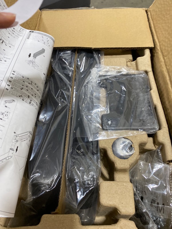 Photo 1 of WALI Ultrawide Monitor Arm for 13-49 Inch Heavy Duty Curved Screens, Holds up to 44 Lbs, Adjustable Gas Spring Single Monitor Desk Mount with C-Clamp, Grommet Base, 75/100mm VESA, (GSM001XL), Black