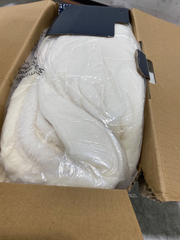 Photo 1 of Serta Heated Blanket, Electric Queen Size Blanket, Soft, Warm, Fuzzy Heating Blanket Queen for Office, Couch, 1-12 hr Auto Shut Off Timer, 10 Lv Heat Setting, ETL Certified, Queen 84" x 90" Ivory