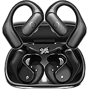 Photo 1 of  Active Noise Cancelling Wireless Earbuds Bluetooth Headphones for Sport, Digital Display, 66H Playtime, Deep Bass Sound Ear Buds, Open-Ear Secure Fit for Running, Workout-Blac
