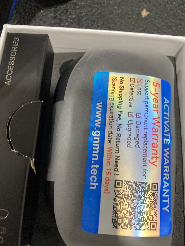 Photo 1 of GNMN Active Noise Cancelling Ear Buds Wireless Earbuds 96hrs Playback Bluetooth Headphones Dual Battery Display Stereo Bass Earphones with Earhooks Microphone IPX7 Waterproof Headset for Sports/Gym