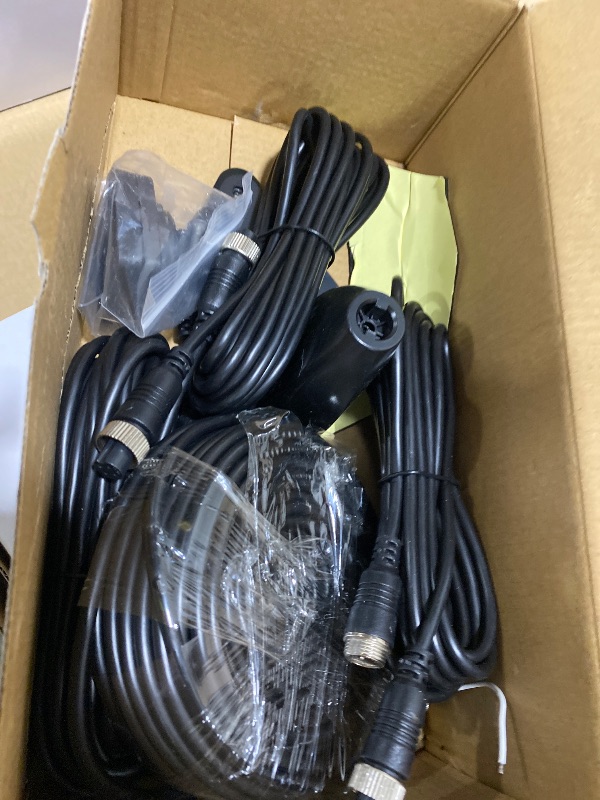 Photo 1 of 4 Channel Backup Camera System,Touchable 10.26 inch Monitor with DVR Stereo, 64GB Card, IP69 Waterproof, Nightvision 1080P Backup Camera for RV/Truck/Trailer Pickup,Rear Side Front Wired System