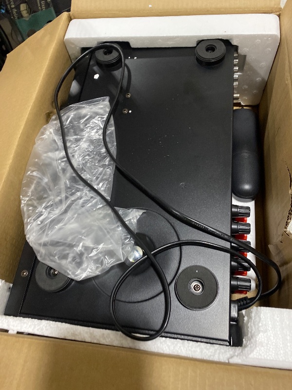 Photo 1 of Donner Stereo Receivers, 5.1 Channel Audio Amplifier with Bluetooth 5.3, Optical/Coaxial, USB, FM, 2 Mic-in, Echo, RCA, AC-3 Input for Home, Karaoke, Theater Speakers, 60W/4R & 25W×3 RMS, MAMP4