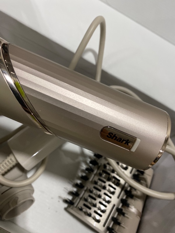 Photo 1 of Shark FlexStyle Air Styling & Drying System, Powerful Hair Dryer Brush & Multi-Styler with Auto-Wrap Curlers, Paddle Brush, Oval Brush, Concentrator Attachment, Stone, HD430