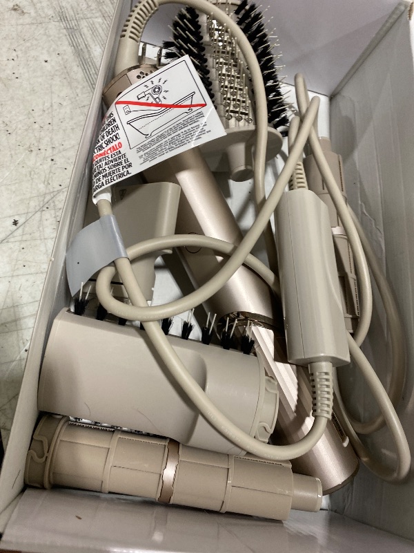 Photo 1 of Shark FlexStyle Air Styling & Drying System, Powerful Hair Dryer Brush & Multi-Styler with Auto-Wrap Curlers, Paddle Brush, Oval Brush, Concentrator Attachment, Stone, HD430