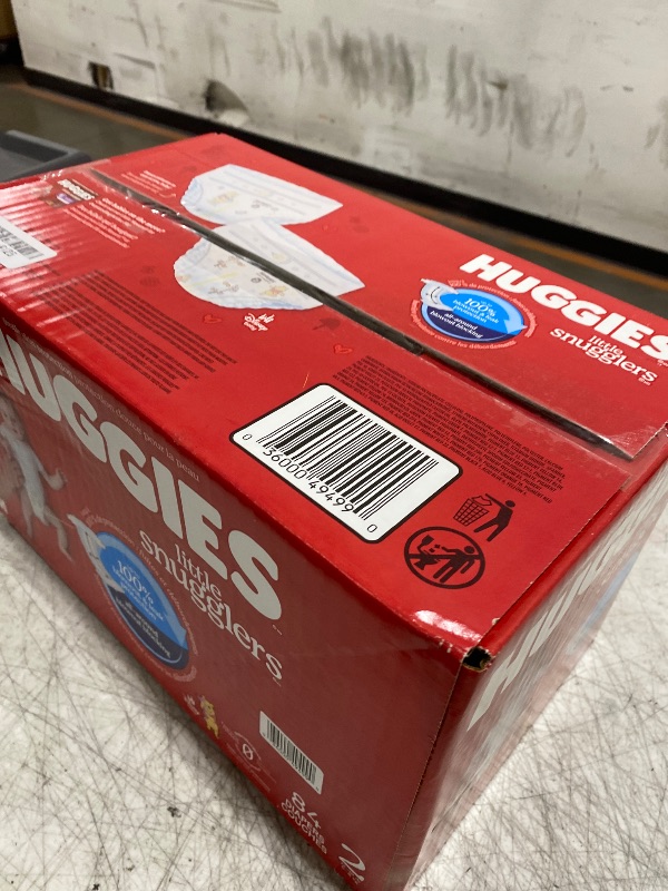 Photo 1 of Huggies Size 2 Diapers, Little Snugglers Baby Diapers, Size 2 (12-18 lbs), 84 Count, Packaging May Vary