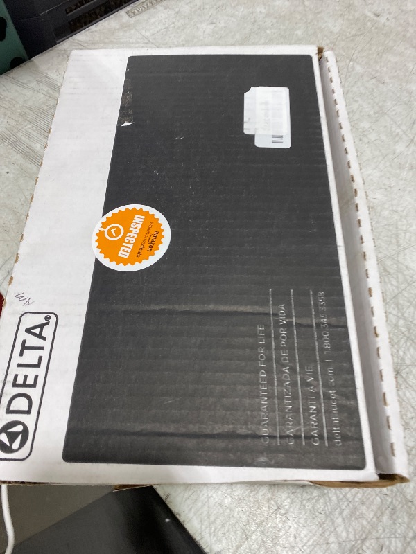 Photo 1 of Delta Nicoli 14 Series H2Okinetic Shower Faucet Set, Matte Black Shower Head and Handle Set, Valve Trim Kit, Matte Black 142749-BL (Shower Valve Included)