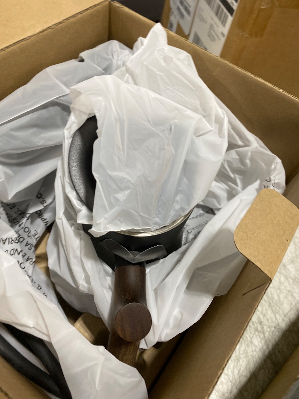 Photo 1 of Fellow Stagg EKG Pro Studio Edition Electric Gooseneck Kettle - Pour-Over Coffee, Tea, Quick Heating, Precise Temperature Control, Scheduling, Built-in Brew Timer-Matte Black with Walnut Handle, 0.9 L