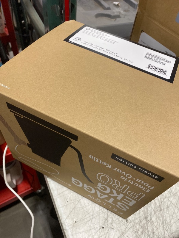 Photo 1 of Fellow Stagg EKG Pro Studio Edition Electric Gooseneck Kettle - Pour-Over Coffee, Tea, Quick Heating, Precise Temperature Control, Scheduling, Built-in Brew Timer-Matte Black with Walnut Handle, 0.9 L