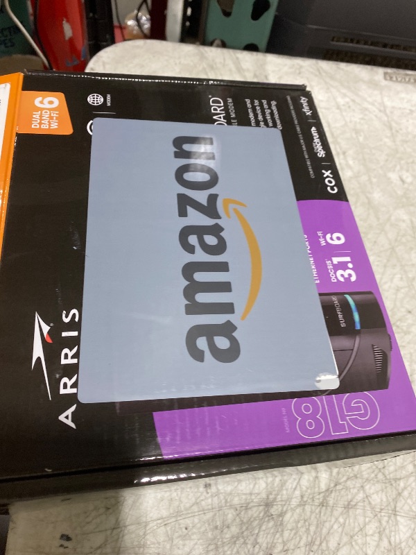 Photo 1 of Arris (G18) - Cable Modem Router Combo - Fast DOCSIS 3.1 Multi-Gigabit WiFi 6 (AX1800), Approved for Comcast Xfinity, Cox, Spectrum & More