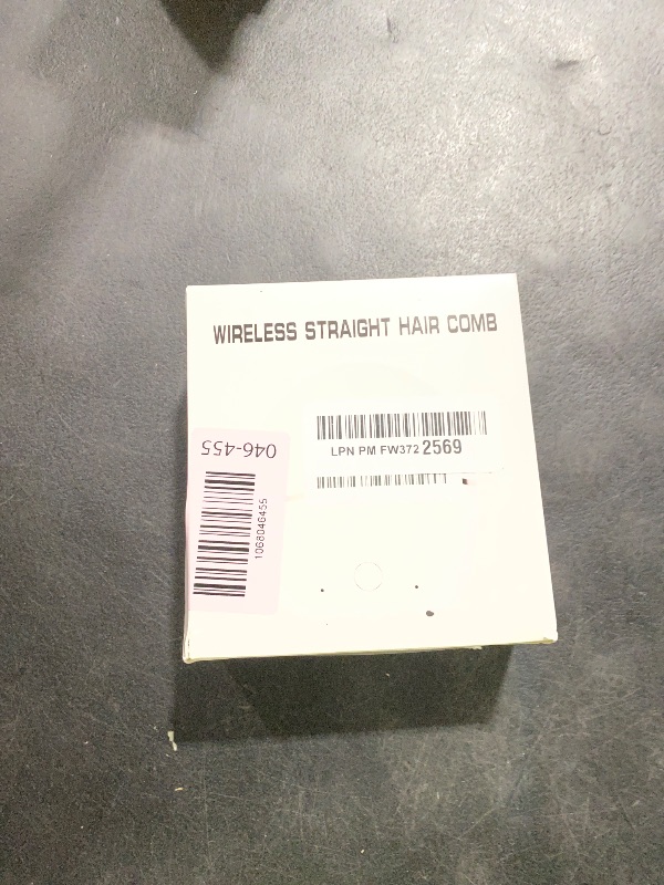 Photo 1 of 1 PCS Mini Cordless Portable Hair Straightener for Women - Rechargeable 3-Speed Temperature Control, Ideal for Home & Travel (White)