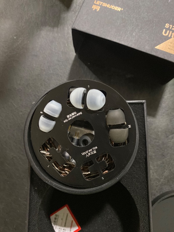 Photo 1 of Letshuoer S12 Ultra 14.8mm Planar Driver in Ear Monitor IEM,HiFi Wired Earphones with Detachable 2pin 392-Core Silver-Plated Cable for Musicians Audiophiles (Gunmetal Grey, 3.5mm/4.4mm Connector)