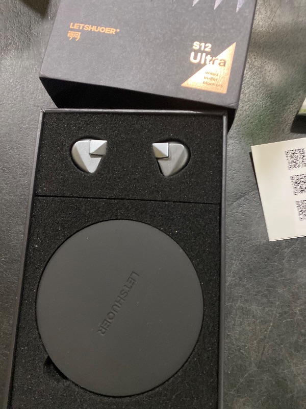 Photo 1 of Letshuoer S12 Ultra 14.8mm Planar Driver in Ear Monitor IEM,HiFi Wired Earphones with Detachable 2pin 392-Core Silver-Plated Cable for Musicians Audiophiles (Gunmetal Grey, 3.5mm/4.4mm Connector)
