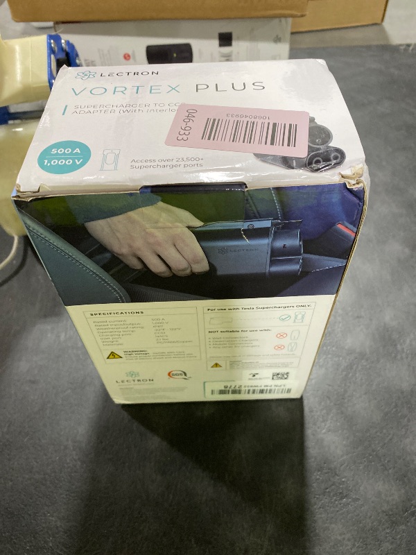 Photo 1 of Lectron NACS to CCS Electric Vehicle Adapter with Interlock - (500A/1,000V) - Compatible with Tesla Superchargers - CCS1 EV Fast Charging with Vortex Plus [Check Automaker for Compatibility] - UL 2252