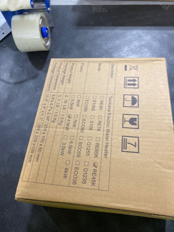 Photo 1 of Tankless Water Heater Electric 4500W 110V Instant Hot Water Heater On-Demand with LED Digital Display, Memory function Technology & touch, IPX4 Waterproof for RV Bars, Hair Salons, Easy Install