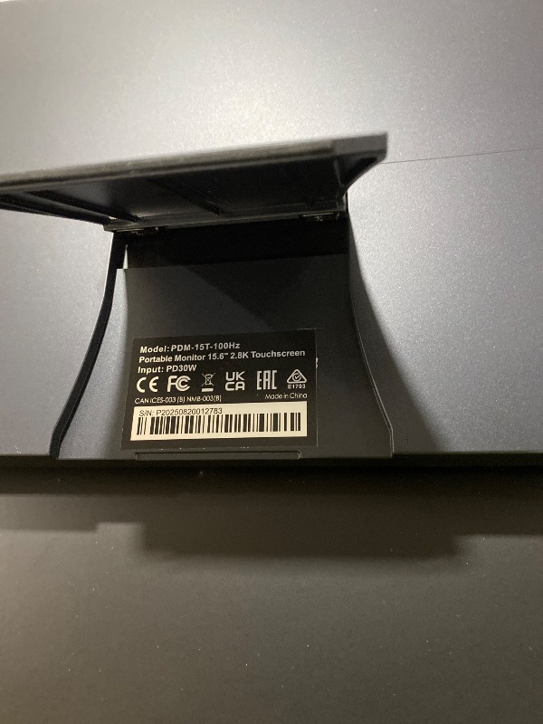 Photo 1 of IBW 2.8K 100Hz Portable Monitor Touchscreen, 15.6'' QHD 2880x1620 300 Nits 100% sRGB IPS Gaming Monitor w/VESA HDR FreeSync Eye Care USB-C HDMI External Second Screen for Laptop PC Phone Switch PS5