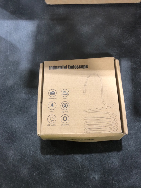 Photo 1 of [Dual-Lens] Endoscope Camera with Light, 1920P HD Borescope with 8+1 Adjustable LED Lights, IP67 Waterproof 16.5FT Semi-Rigid Snake Cord Inspection Camera for iPhone, iPad and Android Phone (Type C)