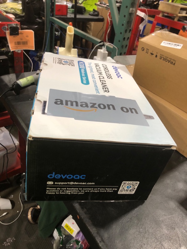 Photo 1 of DEVOAC Cordless Vacuum Cleaner, Ultra-Lightweight Stick Vacuum, 2200mAh Battery Up to 40mins Runtime, 6 in 1 Powerful Handheld Vacuum for Home Hard Floor Carpet Pet Hair (Purple)