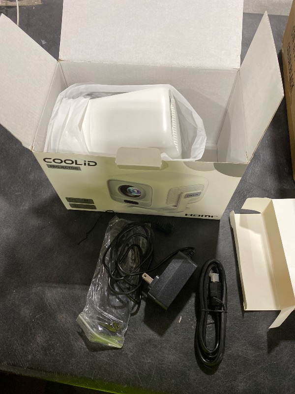 Photo 1 of [Auto Focus & 2026 Upgraded] Mini Projector 1080P FHD Support 4K Portable Projector with WiFi6 and Bluetooth5.4 Built-in App 180° Adjustable Auto Keystone, Compatible with HDMI/Laptop/USB, White