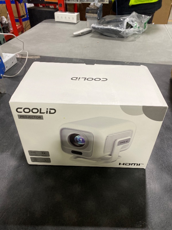 Photo 1 of [Auto Focus & 2026 Upgraded] Mini Projector 1080P FHD Support 4K Portable Projector with WiFi6 and Bluetooth5.4 Built-in App 180° Adjustable Auto Keystone, Compatible with HDMI/Laptop/USB, White