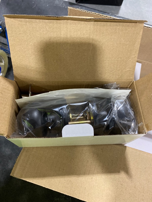 Photo 1 of Plustool 10 Pack Matte Black Door knobs, Keyless Interior Door Locks, Round Ball Keyless Doorknobs with Lock Privacy Door Handle for Bedroom Bathroom