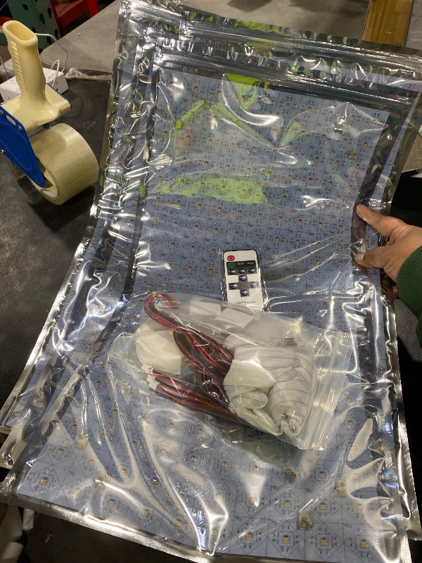 Photo 1 of Lichaser 4 Pack LED Backlight Sheet Warm White 3000K 24V 36W, Dimmable LED Panel Sheet Work with Alexa, Flexible Backlit Light Remote & APP Control, 19.7X9.7 Inch for Marble, Onyx, Quartz Countertop