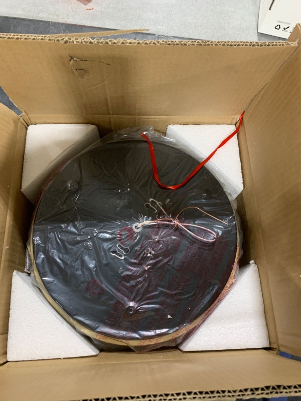 Photo 1 of Pevfah Modern Flush Mount Ceiling Light, 5CCT 2700 K-6000 K Dimmable Black and Gold Ceiling Lighting Fixture, Minimalist Round LED Ceiling Lamp for Bedroom, Kitchen, Hallway, Laundry Room-12.6 Inch