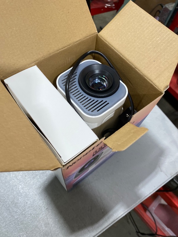 Photo 1 of [Projector 2026 Upgraded] Mini Projector Support 4K 1080P Auto Keystone 270°Rotatable with WiFi 6 and Bluetooth 5.2 Projector Portable Compatibile with HDMI/TV Stick/Memory Stick/Laptop,White