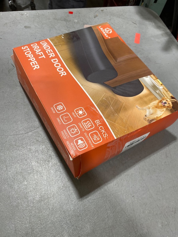 Photo 1 of (2 Pack) Under Door Draft Stopper, Under Door Blocker Size of Adjustable Size from 30" to 36", Easy Install,Gap Filler, Reduces Air Draft, Noise & Sound, Door Seal for Improved Insulation