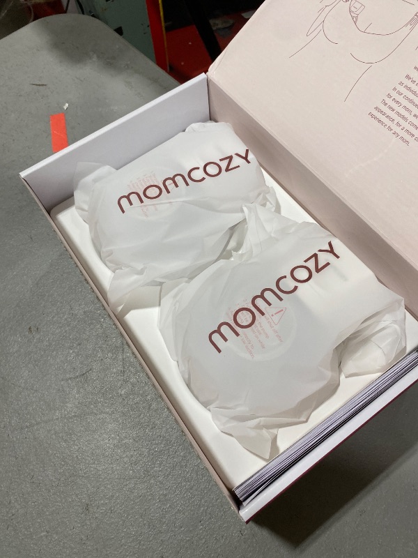 Photo 1 of Momcozy Hands-Free Breast Pump S12 Pro, Wearable & Portable Pump with Soft DoubleFit Flange, 3 Modes | 9 Levels Double Electric Pump, Smart Display, 24mm, 2 Pack, Cozy White