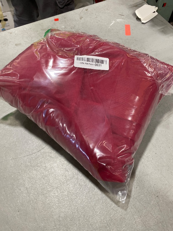 View 2 of Formal Girls Tulle Long Pageant Dresses Prom Ball Gown Gold Lace Beaded (Size 10, Burgundy)