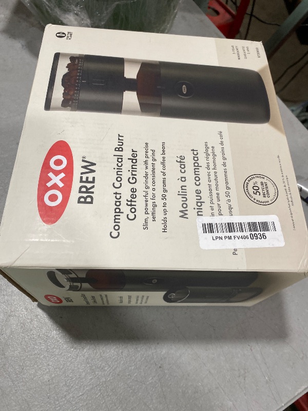 Photo 1 of OXO Brew Compact Conical Burr Coffee Grinder