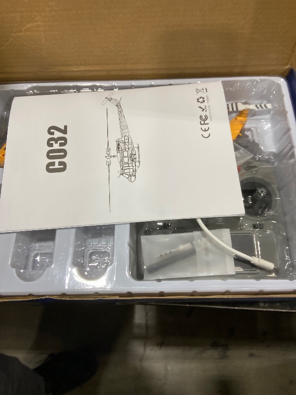 Photo 1 of NBJIALIN RC ERA C032 UH-1 Huey Helicopter - Remote Control Helicopters for Adult, 1/48 Sacle 2.4G 6CH Gyro Stabilized Aircraft with Altitude Hold & Optical Flow,3D Stunt Drone (Yellow)