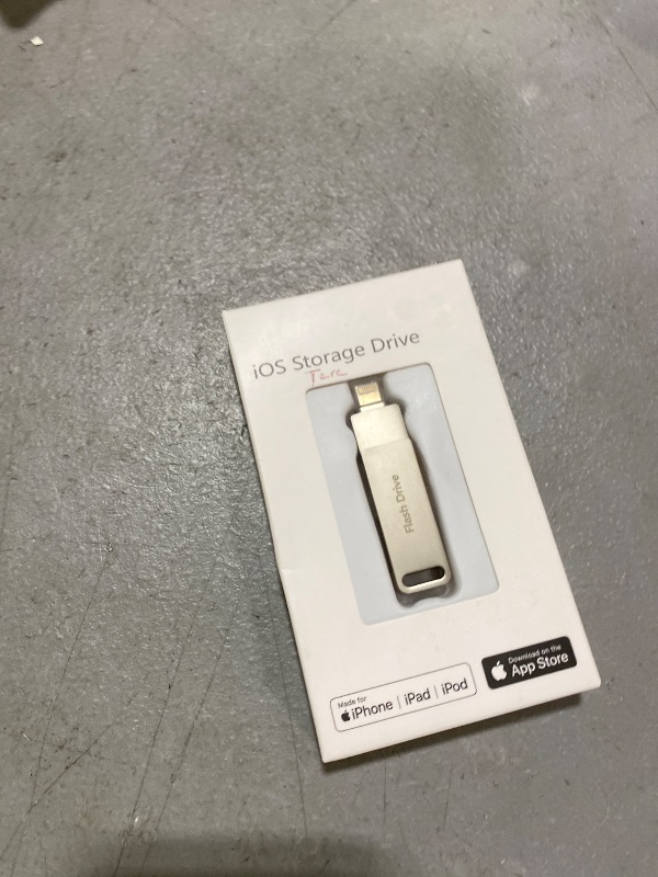 Photo 1 of (No APP Required) MFi Certified 512GB USB Flash Drive for iPhone Memory Stick for Photo/Video Backup, 3 in 1 Photo Stick, High-Speed Jump Drive Compatible for iPhone/iPad/Android/PC Silver