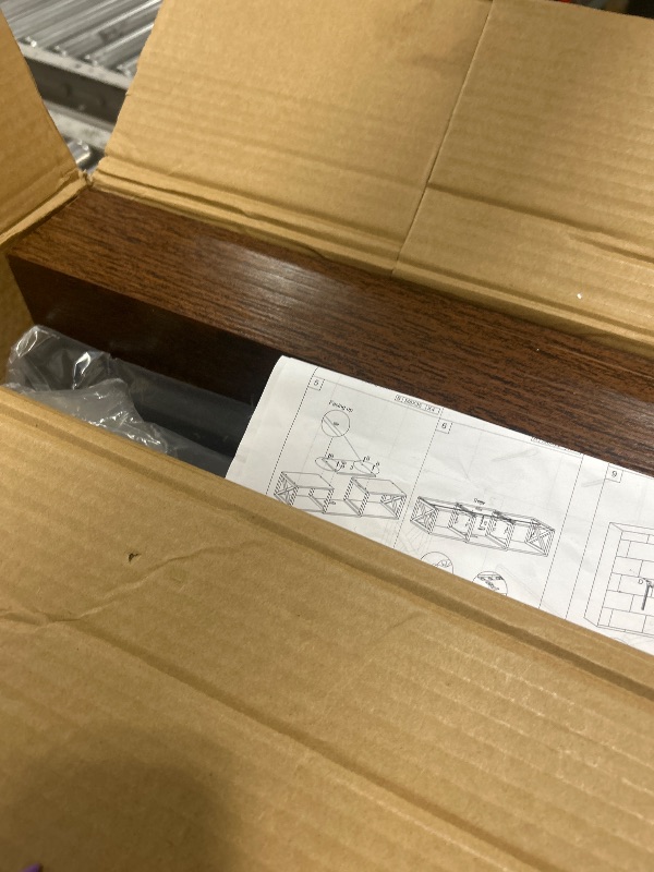 Photo 1 of NinPeen Floating TV Stand with Power Outlets,Wall-Mounted Entertainment Console with led Light?Floating TV Shelf for Under TV Storage (Rustic Brown, 46" W)