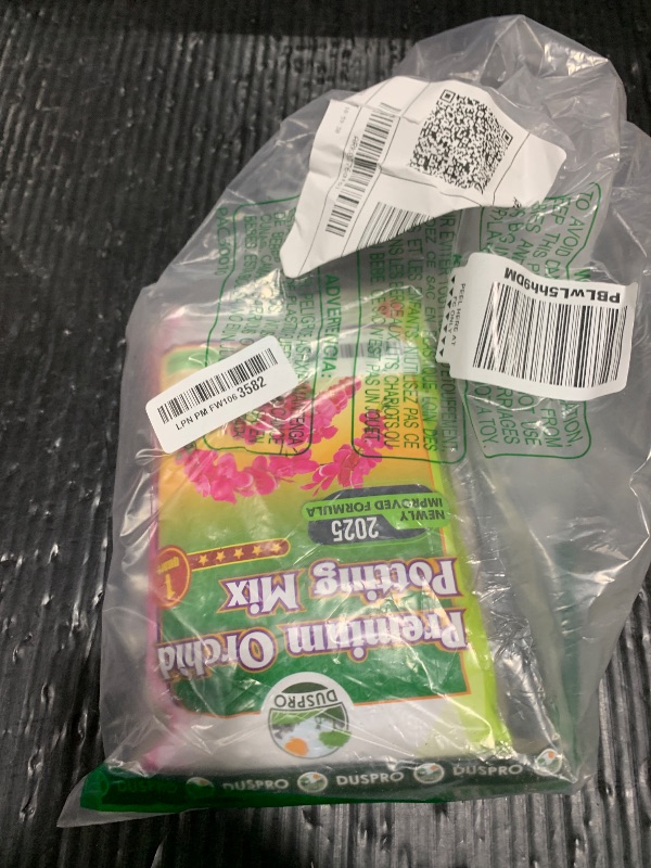 Photo 1 of [Upgraded] DUSPRO Orchid Potting Mix for Repotting with Forest Moss, Pine Bark, Perlite & Pumice, Orchid Bark Potting Mix, Orchid Repotting Soil, Drainage Indoor Potting, Orchid Pot Not Included,1 QRT