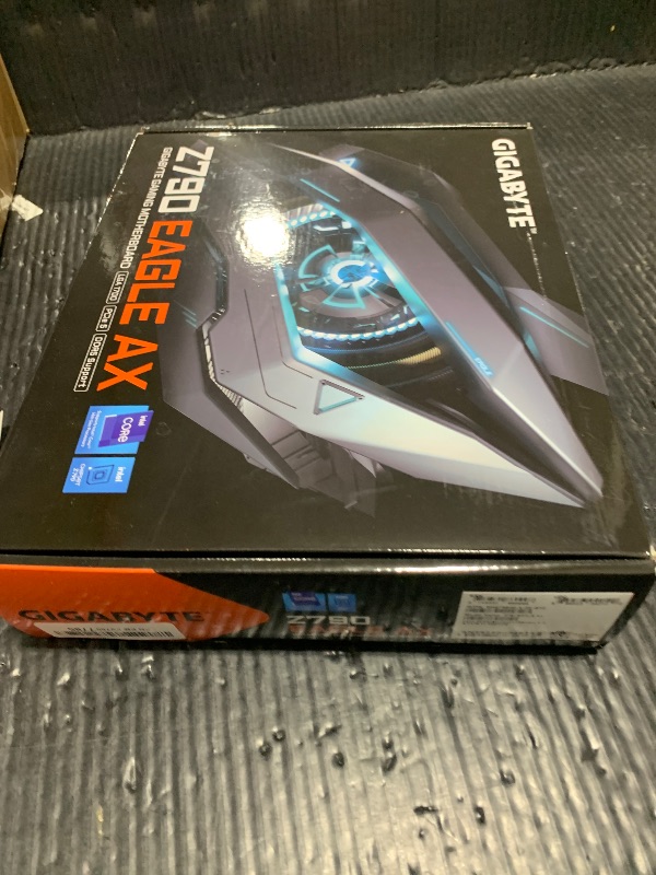 Photo 1 of GIGABYTE Z790 Eagle AX LGA 1700 ATX Motherboard, Support Intel Core 14th/13th/12th Gen, DDR5, 12+1+1 Power Phase, 3X M.2, PCIe 5.0, USB-C 3.2, WIFI6E, 2.5GbE, Q-Flash, EZ-Latch, RGB Fusion