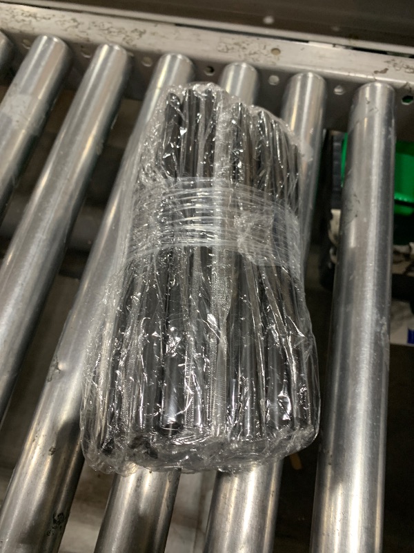 Photo 1 of 100 PCS Boba Straws?Individually Wrapped Straws for Smoothie?straws disposable? Milkshake, Bubble Tea & Thick Drinks?Black?