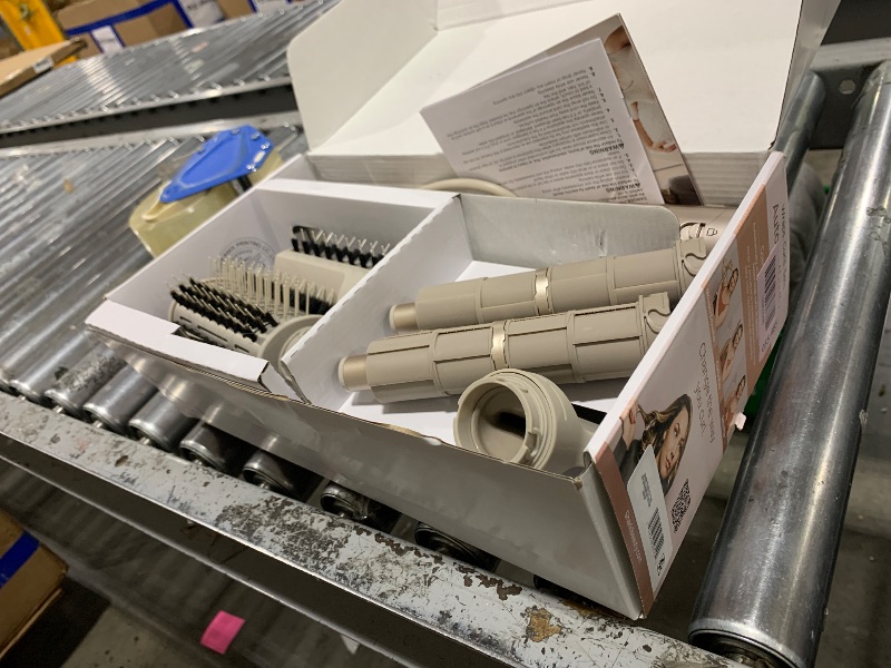 Photo 1 of Shark FlexStyle Air Styling & Drying System, Powerful Hair Dryer Brush & Multi-Styler with Auto-Wrap Curlers, Paddle Brush, Oval Brush, Concentrator Attachment, Stone, HD430