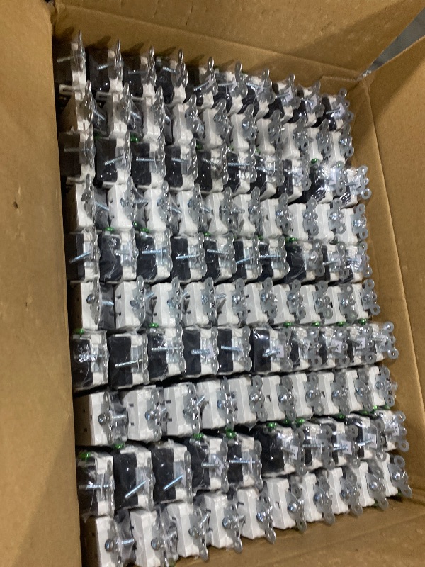 Photo 1 of (100 Pack) CML 15 Amp Decor Wall Receptacle Outlet, Child-Safe Tamper Resistant (TR), 15A/125V, Standard Decorator Electrical Outlet, UL Listed, White