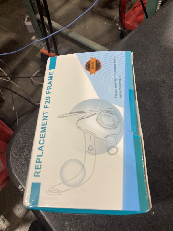 Photo 1 of Replacement Frame Set for AirFit F20 Mask - Includes Frame, Headgear, Clips - No Elbow - Snug Fit, Comfortable Design, Medium