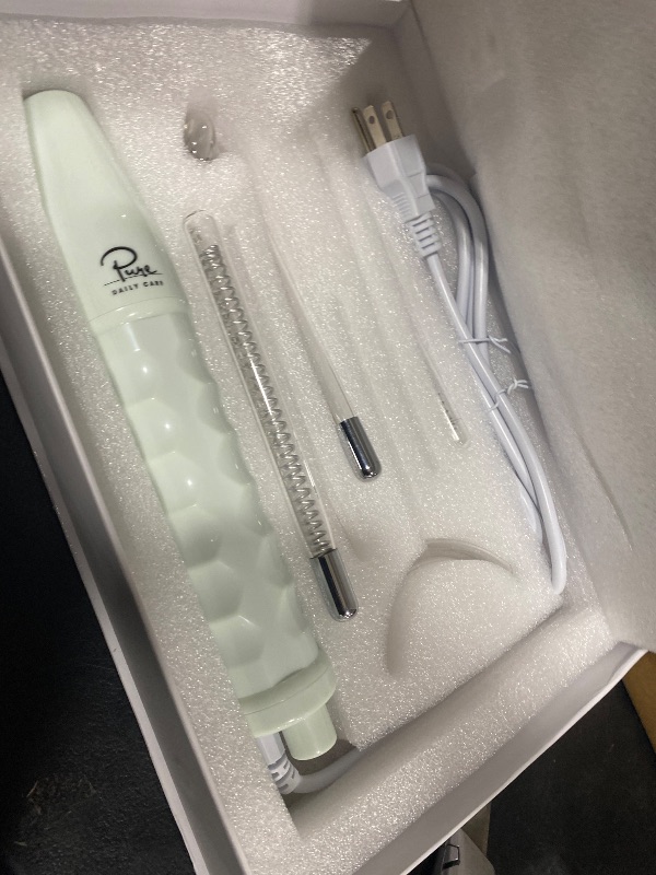 Photo 1 of Pure Daily Care NuDerma Clinical Portable Skin Therapy Wand, Machine with 6 Fusion Neon + Argon Wands – Anti Aging - Clarifying - Skin Tightening & Radiance - Wrinkle Reducing