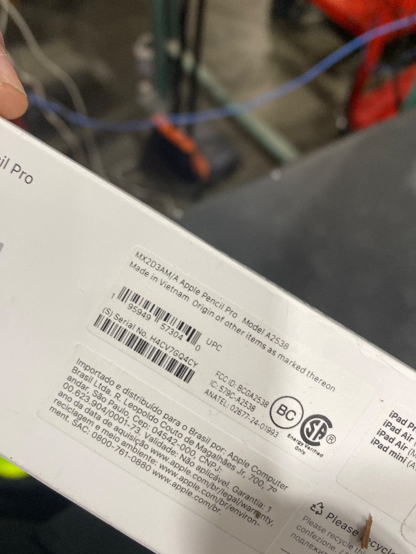 Photo 1 of Apple Pencil Pro: Latest Model - Device Compatibility Check Required - Pixel-Perfect Precision, Tilt and Pressure Sensitivity, Perfect for Note-Taking, Drawing, and Art. Charges and Pairs Magnetically